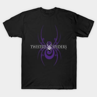 Purple Background Spider with Logo T-Shirt